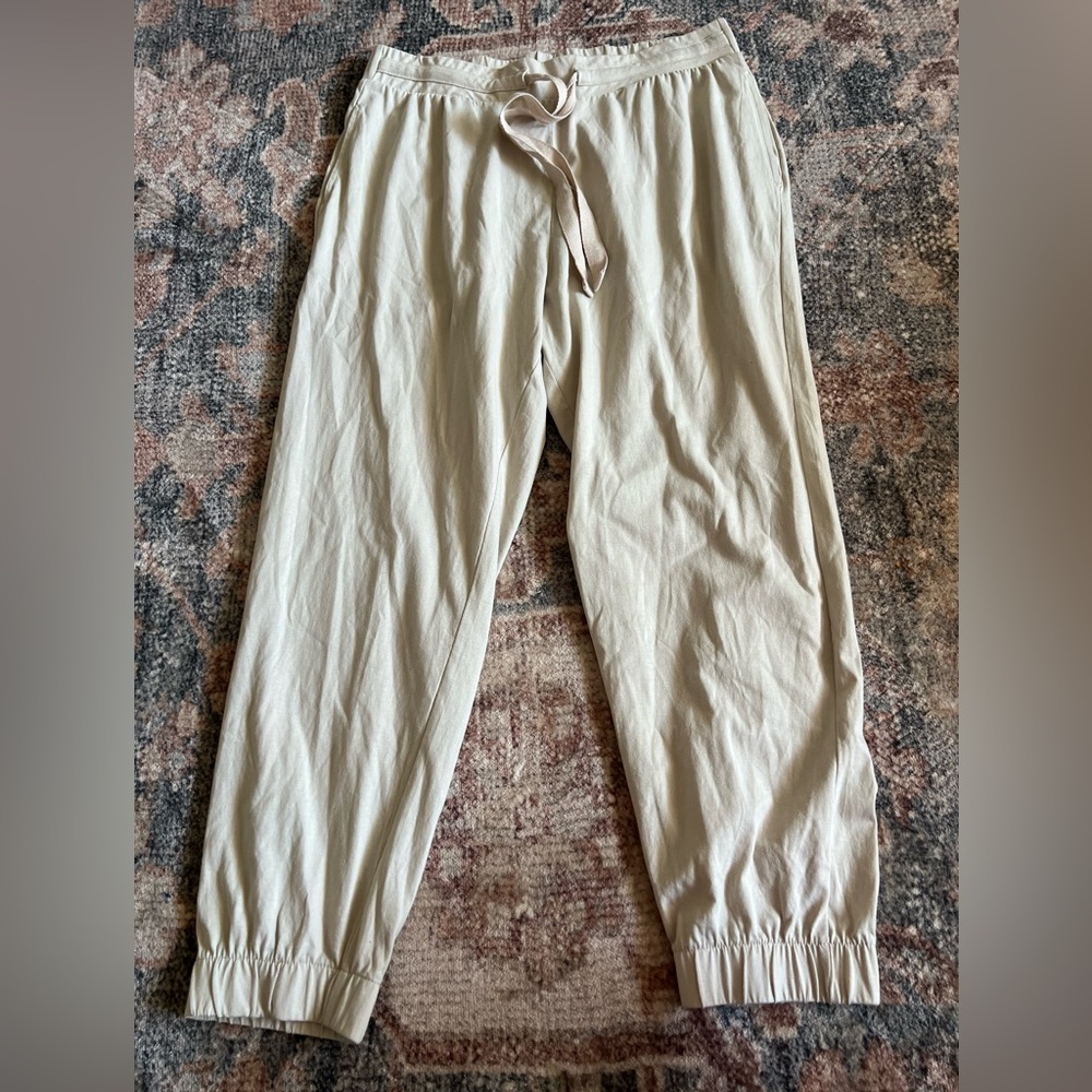 Zara Cotton Cream Jogger